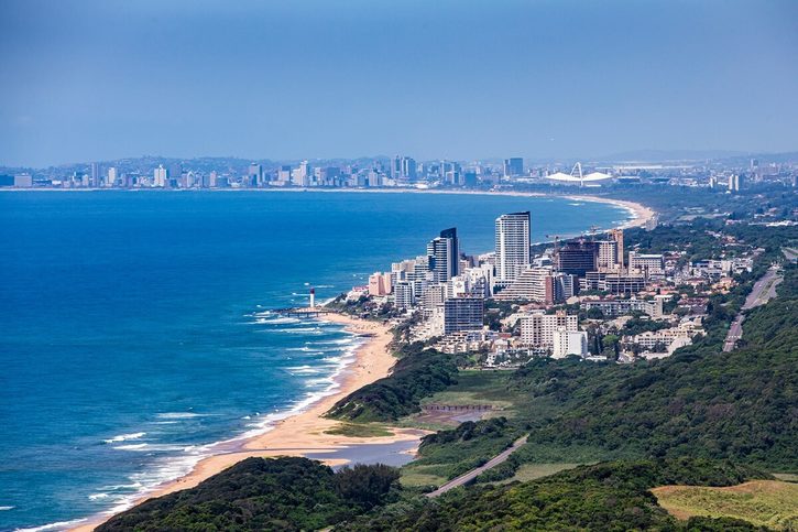 Durban - Panorama města.