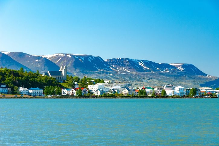 Akureyri - Pohled na město