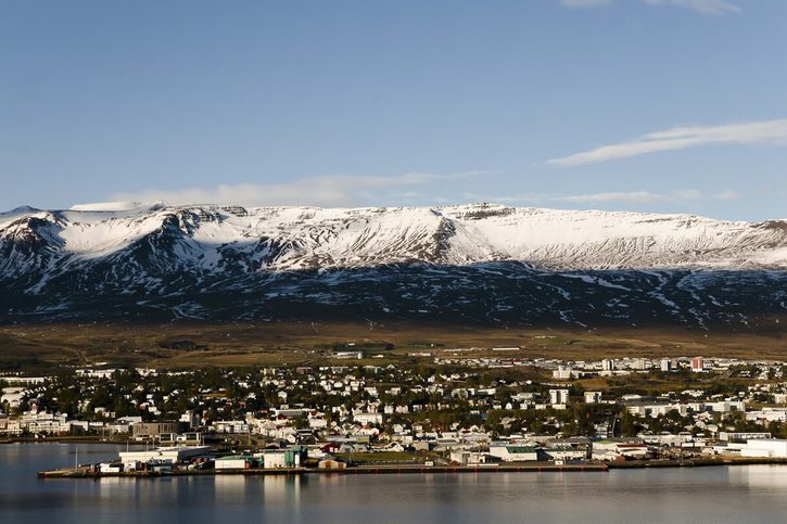 Akureyri - Pohled na město.