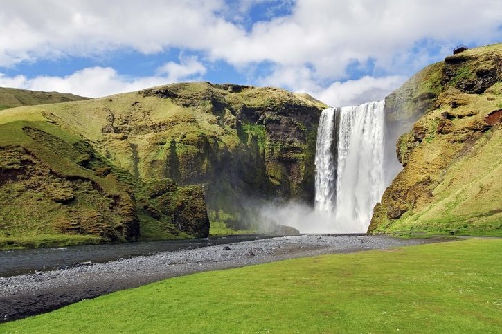 Reykjavík - Vodopád Skógafoss