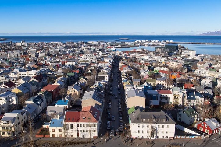 Reykjavík - Výhled z Hallgrímskirkja