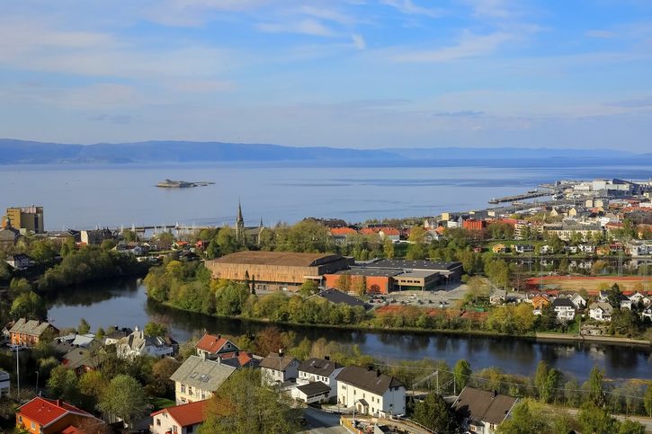 Trondheim - Jaro v Trondheimu.