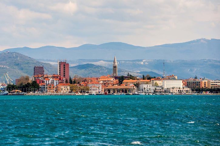 Koper - Pohled na přístavní město Koper