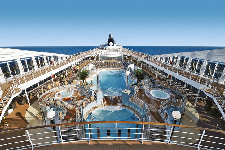 MSC Poesia, otevřená paluba