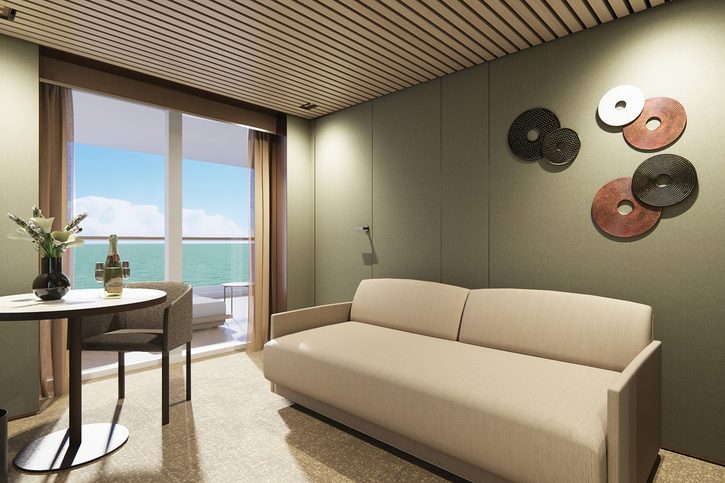 The Haven Penthouse s hlavní ložnicí a velkým balkonem na zádi (HB) - Norwegian Aqua