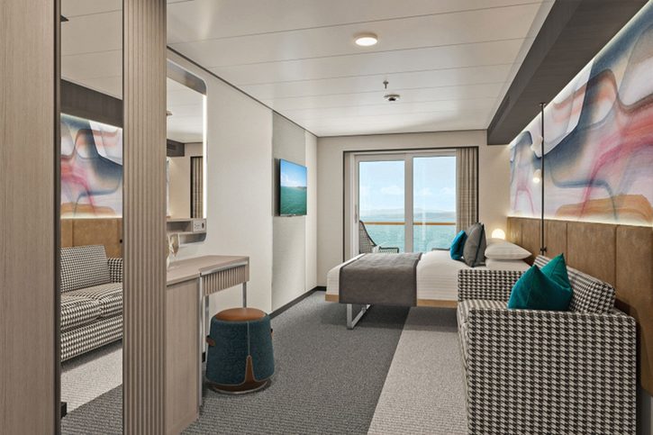Apartmá Club s balkonem na přídi (MB) - Norwegian Aura