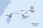 Tchaj-wan, Japonsko z Keelungu (Taipeje) na lodi MSC Bellissima