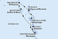 Guadeloupe, Antigua a Barbuda, Svatý Martin, Svatý Kryštof a Nevis, Dominika, Martinik z Pointe-à-Pitre na lodi MSC World Asia