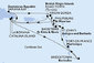 Martinik, Antigua a Barbuda, Britské Panenské ostrovy, Dominikánská republika, Zámořské území Velké Británie, Svatý Kryštof a Nevis, Svatý Martin, Barbados z Fort-de-France na lodi MSC Opera