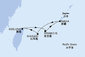 Japonsko, Tchaj-wan z Naha na lodi MSC Bellissima