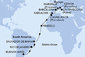 Itálie, Francie, Španělsko, Velká Británie, Maroko, Kapverdy, Brazílie, Argentina z Civitavecchia na lodi MSC Magnifica