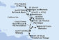 Martinik, Guadeloupe, Barbados, Svatý Vincenc a Grenadiny, Trinidad a Tobago, Grenada, Svatý Martin, Antigua a Barbuda, Svatý Kryštof a Nevis, Dominika z Fort-de-France na lodi MSC Meraviglia