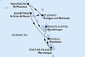 Guadeloupe, Svatý Martin, Antigua a Barbuda, Svatý Kryštof a Nevis, Dominika, Martinik z Pointe-à-Pitre na lodi MSC World Europa