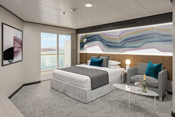 Apartmá Club s velkým balkonem na přídi (M2) - Norwegian Aqua