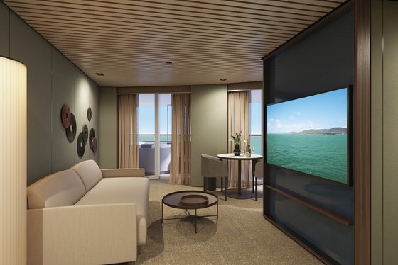 The Haven Owner's apartmá s hlavní ložnicí a velkým balkonem na zádi (H4) - Norwegian Aura