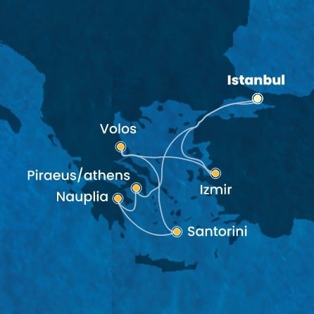 Turecko, Řecko z Istanbulu na lodi Costa Pacifica