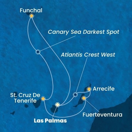 Španělsko, Portugalsko z Las Palmas na lodi Costa Smeralda