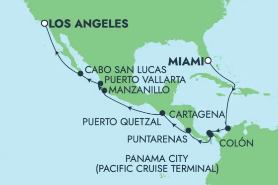Panamským průplavem až do Los Angeles na Norwegian Bliss