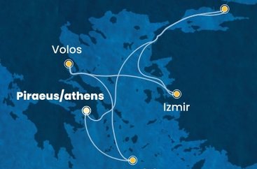 Řecko, Turecko z Pirea na lodi Costa Pacifica
