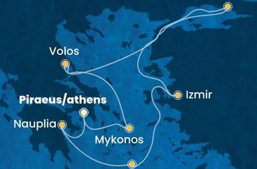 Řecko, Turecko z Pirea na lodi Costa Pacifica