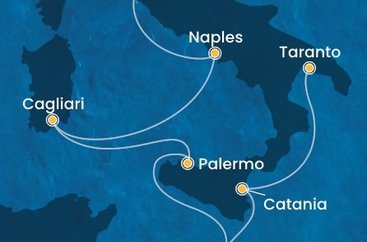 Itálie, Malta z Civitavecchia na lodi Costa Serena