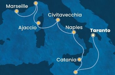 Itálie, Malta, Francie na lodi Costa Serena
