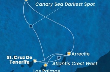 Španělsko, Portugalsko z Tenerife na lodi Costa Smeralda